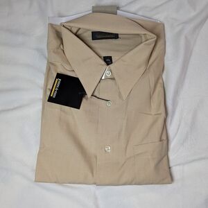 Long Sleeve Men's Beige Shirt